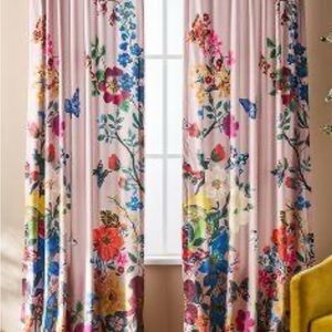 Nathalie Lete Floral Patterned Velvet Curtains
